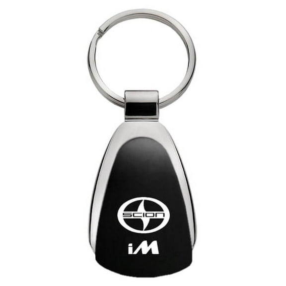 Scion iM Keychain & Keyring - Black Teardrop