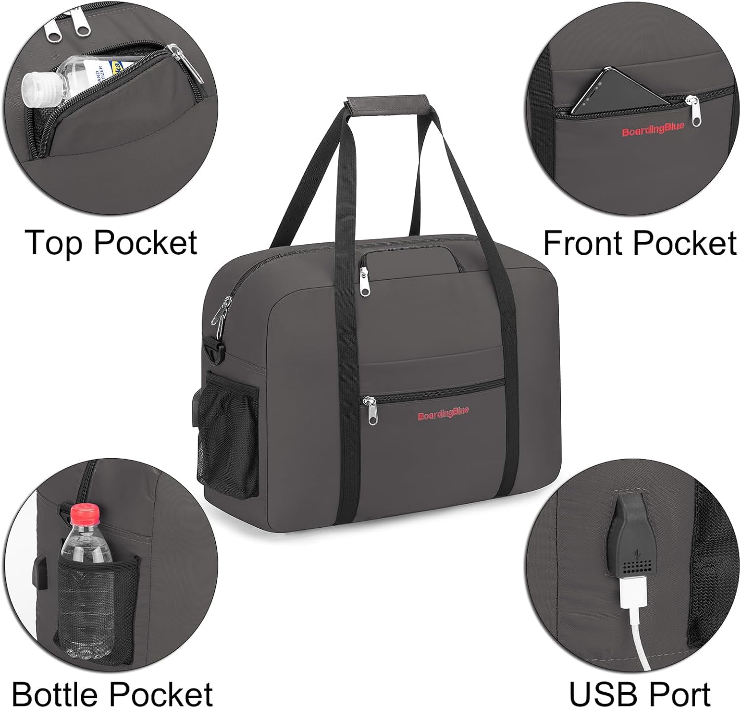 17X13X8 Inches JetBlus Airlines Personal Item Under Seat Duffel bag Suitable for Major Airlines including Spirit, Jetblue, Frontier, and American - Duffel Bag Design