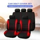 thumbnail image 5 of Protector de asiento de coche, funda de poliéster para silla de vehículo, accesorios para coche (rojo), 5 of 7