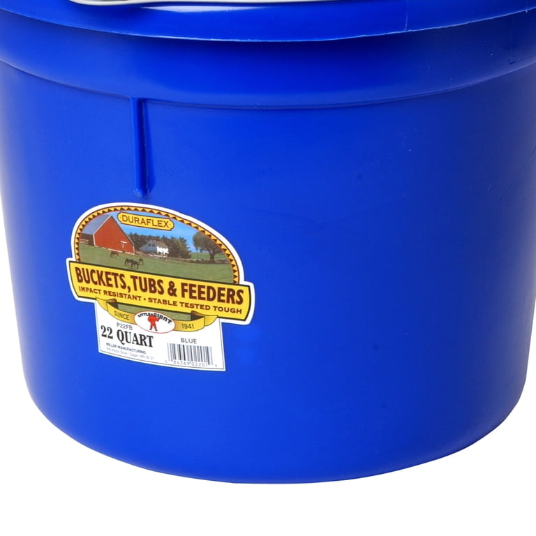 PAIL FLAT-BACK 22QT BLUE(Pack of 1) - Walmart.com