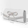 thumbnail image 4 of Glitter Clutch Purses for Women Elegant Bow Evening Bag Dressy Wedding Cocktail Party Prom Rhinestone Purse, 4 of 6