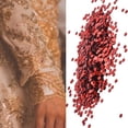 thumbnail image 4 of 50G DIY PVC No Hole Circular?Sequins Stage Wedding Clothes Supplies Accessories(Red 2mm) Rawiri, 4 of 8