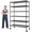 Black, variant on REIBII 6-Tier Wire Shelving Unit with Wheels, 82"H x 45"W x 18"D, 1200LBS Capacity,Adjustable Metal Storage Shelves for Garage,Kitchen,Pantry,Black