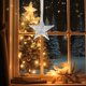 thumbnail image 4 of Adornos navideños, adornos navideños, regalos navideños, copo de nieve transparente de acrílico, pentáculo, estrella, barra de hielo, árbol de Navidad, copo de nieve, decoración, colgante, acrílico, á, 4 of 6