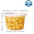 thumbnail image 2 of Mrslgxee Clear Polypropylene Airtight Leakproof Food Storage Container (5 Count), 2 of 8