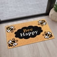 thumbnail image 5 of Welcome Mat Front Door Yellow Bee Decor Indoor Outdoor Entryway Doormat, Summer Seasonal Home Kitchen Bath Mat Bumble Bee Decoration, 40x60cm, 5 of 6