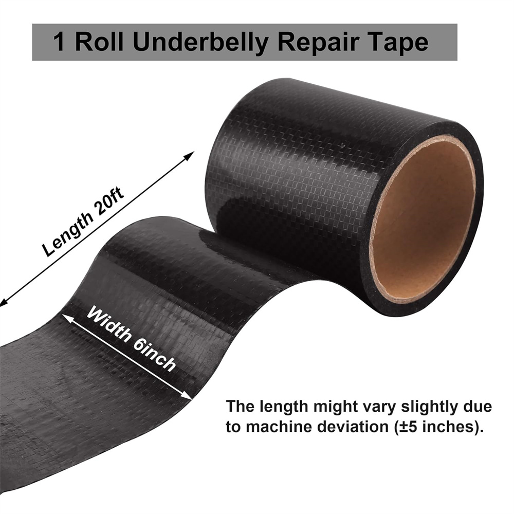NOGIS Underbelly RV Tape 6” x 19.7Ft Premium Belly Material Waterproof Wearing Resistant Repair Fabric Tape for Belly Tears Holes Cuts of Motorhome Trailer RV Camper