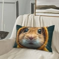 thumbnail image 5 of Honeii Modern Yellow Sweater Guinea Pig Decorative Throw Pillow Case - Elevate Your Couch, Sofa, or Bed with Stylish Home Decor, Perfect Gift Idea-16"x24", 5 of 6