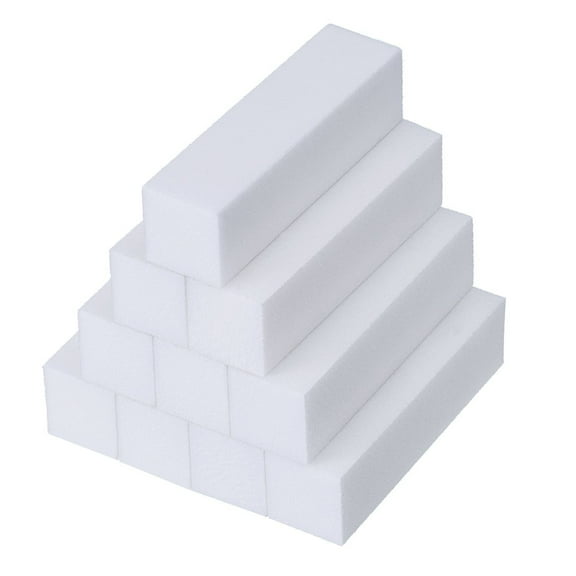 Cheers US 10Pcs Square Sponge Nail File Art Buffer Buffing Sanding Block Files Acrylic Tool Manicure Polisher Pedicure Nail Tool For Fingernails Toenails