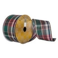 thumbnail image 1 of Vickerman Q201317 2.5 in. x 10 Yard Red, Green & Blue - Beige Soft Plaid Ribbon, 1 of 1