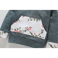 thumbnail image 2 of MINKIDFASHION Baby Girls Long Sleeve Clothing Sets Flowers Hoodie and Pants Outfit 0-6 Months, 2 of 5