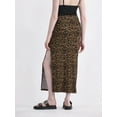 thumbnail image 3 of No Boundaries Knit Foldover Slit Maxi Skirt, Women's and Women’s Plus, 3 of 5