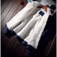 thumbnail image 4 of HSHDLDF Veste Camionneur en Jean Denim Doublée en Molleton pour l'Hiver, 4 of 6