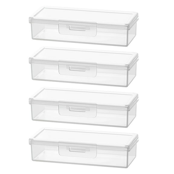 Raindrops  4 Pcs Cotton Pad Holder Dispenser Travel Round Swab Container