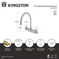 thumbnail image 4 of Kingston KB721PXLS Vintage Two-Handle 2-Hole 8" Centerset Kitchen Faucet in Polished Chrome, 4 of 4