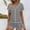Gray, variant on Womens Coffee Brown Cotton Pajama Set – Soft 2 Piece Loungewear with Lace Trim, V-Neck Top & Wide Leg Pants for Women,Size 2XL