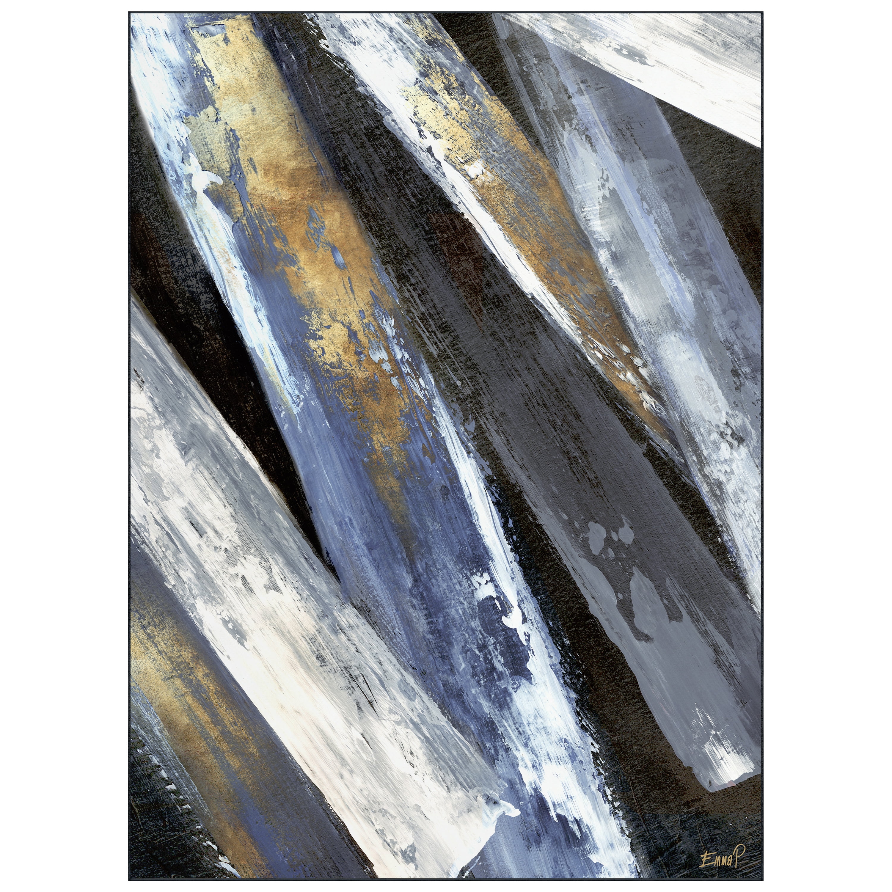 Empire Art Direct 'Palma Di Luce II' Area Rug 8'x10' - Power-Loomed Polyester, Leaf Design, Non-Slip Backing