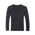 thumbnail image 1 of sweethay Ropa interior térmica masculina de manga larga de invierno que mantiene el calor, camiseta de moda, camisa informal adelgazante, accesorio de Ropa interior Gris oscuro XXL sweethay AP013380-04, 1 of 6