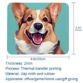 thumbnail image 5 of Corgi Dog Printed Square Desk Mat Mousepad, 8.3x9.8 Inch, Non-Slip Rubber Bottom, Suitable for Office and Gaming, 5 of 6