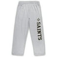 thumbnail image 3 of Men's Concepts Sport Black/Heathered Gray New Orleans Saints Big & Tall Top & Pants Sleep Set, 3 of 3