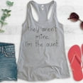 thumbnail image 2 of They Aren't Mine I'm The Aunt Tank Top, Ladies Racerback Tank Top, Auntie Saying Tank, Aunt Tank, Heather Gray, Large, 2 of 3
