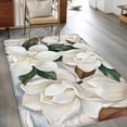 thumbnail image 2 of Spring Magnolia Blossom Area Rugs 3'x5', Small Throw Rugs for Living Room Bedroom, White Flowers Leaves Plants Country Indoor Outdoor Rug Non-Slip Low Pile Carpet Runner Reversible Floor Mats, 2 of 8