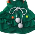 thumbnail image 6 of Christmas Tree Dog Hoodie Cape with Pom Poms and Star for Small Dogs Cats, Pet Xmas Elf Outfit with Santa Hat for Holiday Party, Cute Winter Apparel for Puppies Kittens L, 6 of 6