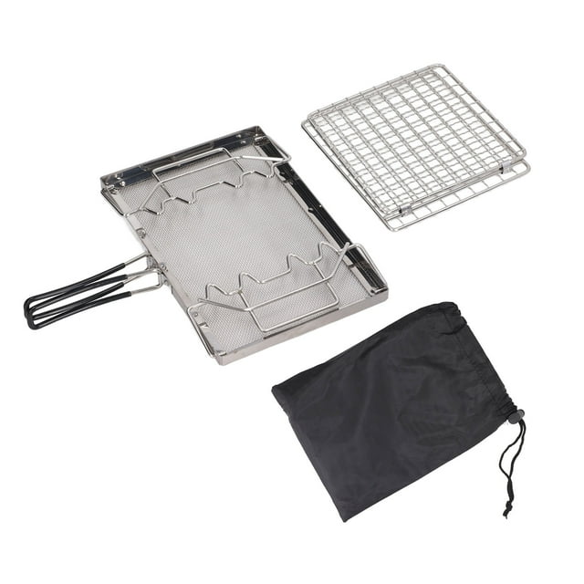 Camping Stove Toaster, Stable Structure Folding Gas Toaster Stainless Steel For Outdoor