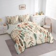 thumbnail image 2 of Homewish Vintage Bohemian Dreamcatcher 7pcs Queen Bedding,Green Feathers Bedding Comforter Set Queen,Light Gray Reversible, 2 of 8