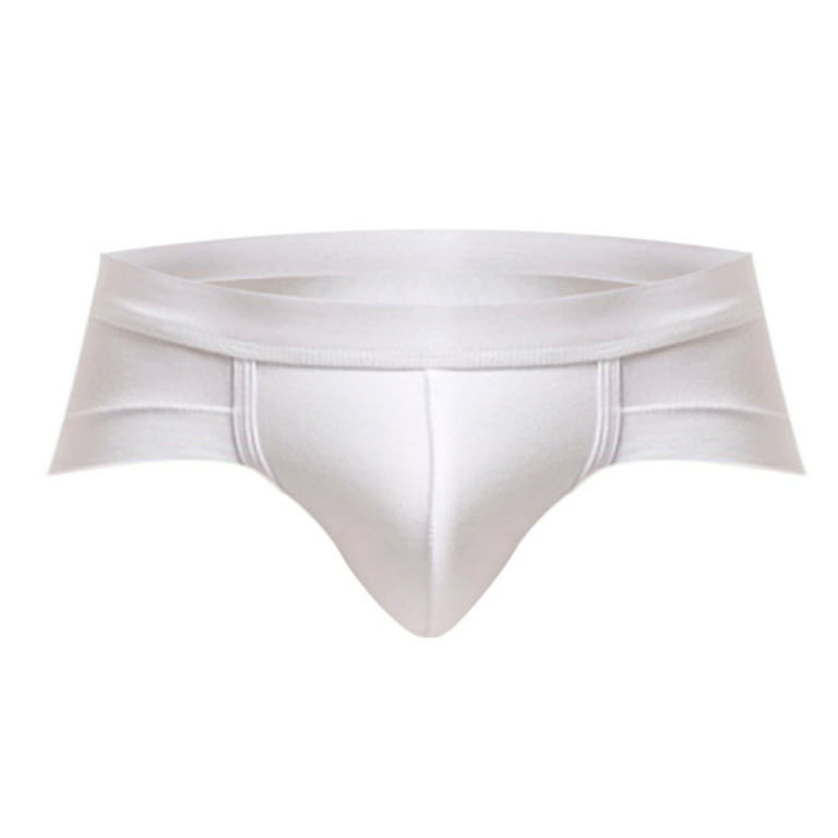 HEVIRGO Soutong Underpants Light Breathable Low Rise U-Convex Men Briefs  for Daily Wear,White 3XL