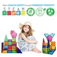 thumbnail image 5 of PicassoTiles Magnetic Tiles for Kids – 41PCS STEM Construction Building Blocks Educational Toy Set, 5 of 8