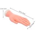 thumbnail image 4 of MIANGASTORE Silicone Hand Model Training Prosthetic Hand Nail Art Practice Hand Model, 4 of 9