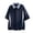 #102-Navy, variant on Men Color Block Half Zip Collar Short Sleeve Polo Shirt Raglan Sleeve Loose Oversized Casual Lightweight Daily Streetwear Pullover Tops Gifts for Father
