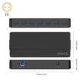 thumbnail image 2 of Orico Usb Hub 7/4 Puertos Usb 3.0 Desktop Hub De Alta Velocidad Con Adaptador De Corriente De 12V Divisor Usb Para Computadora Speravity EL012146-00, 2 of 6