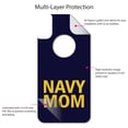 thumbnail image 4 of DistinctInk Custom SKIN / DECAL compatible with OtterBox Commuter for iPhone XR (6.1" Screen) - Yellow Navy Mom - Show Your Support for the Navy, 4 of 5