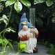 thumbnail image 3 of Toystoory Gnomo de resina, medidores de lluvia, muñeco enano de resina, gnomo, medidor de lluvia, escultura decorativa para porche, Patio, cubierta, Artesanía Toystoory HA006775-00B, 3 of 6