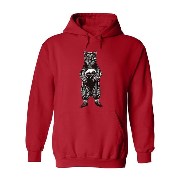 Wild Totem Animal, Bear Hoodie Women -Image by Shutterstock, Female 3X-Large