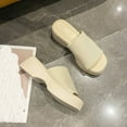 thumbnail image 4 of Censtreet Women’s Flat Trendy Dressy Womans Summer Wedge Sandals with Comfortable Flatform Arch Support Walking Outdoor, 4 of 5
