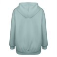 thumbnail image 5 of Womens Quarter Zip Pullover, Yigetop Women Hoodie Pullover Trendy Quarter Zipper Lapel Sweatshirts Cute Hooded Tops 1/4 Zip Pullover Women, Blue L, 5 of 6
