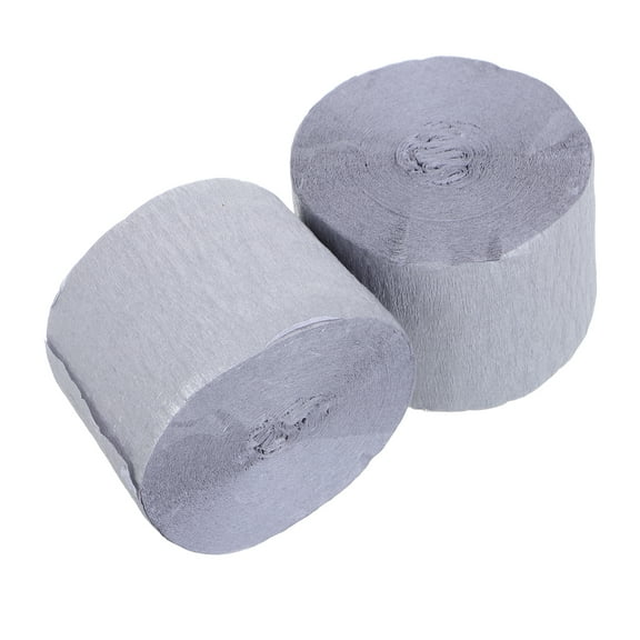 2 Rolls Crepe Paper Streamers for Birthday Wedding Baby Shower Graduation Christmas Halloween Party Decorations 25m