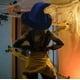 thumbnail image 5 of Sombrero de Bruja Azul de Halloween, Cubrebocas de Encaje y Disfraz de Mago, Tafetán de Poliéster, Diseño Clásico, Ligero y Reutilizable, Perfecto para Fiestas de Halloween, Cosplay, Talla Única., 5 of 6
