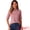 Dark Pink, variant on Women's Half Sleeve Mock Turtleneck Casual Top XS Dark Orange