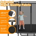 thumbnail image 3 of DeepRoar 12FT Trampolinefor Kids, Outdoor Trampolinewith Enclosure, Basketball Hoop, Lights and Sprinkler, 1200LBS Heavy Duty Trampoline for Outdoor, Backyard, Easy to Install & Last Long, 3 of 7