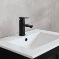thumbnail image 2 of Eclife 24" Black Single Bathroom Vanity Set with Ceramic Sink Top, Faucet, 2 of 10