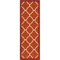 thumbnail image 2 of Well Woven 6510-2S Brooklyn Trellis Modern Non Slip Washable Rug, Red - 1 ft. 8 in. x 5 ft., 2 of 2