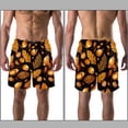 thumbnail image 3 of luoweisi Men's Beach Shorts Quick Dry Swim Trunks with Mesh Lining Acorns 2XL, 3 of 5