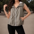 thumbnail image 2 of FUZHIQ Women's Zip Up Vest with Pocekts Lightweight Softshell Sleeveless Jacket Hiking Travel Golf Running Vests for Women,S, 2 of 9