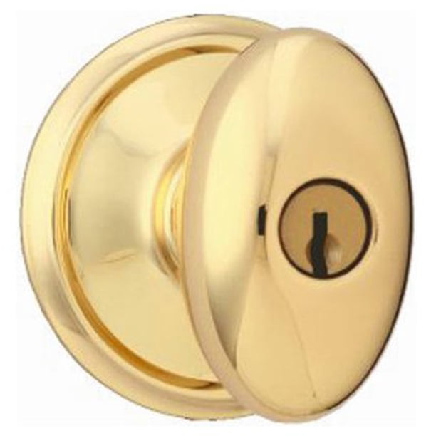 Cerradura de puerta Schlage F51SIE605 Siena, entrada, latón brillante