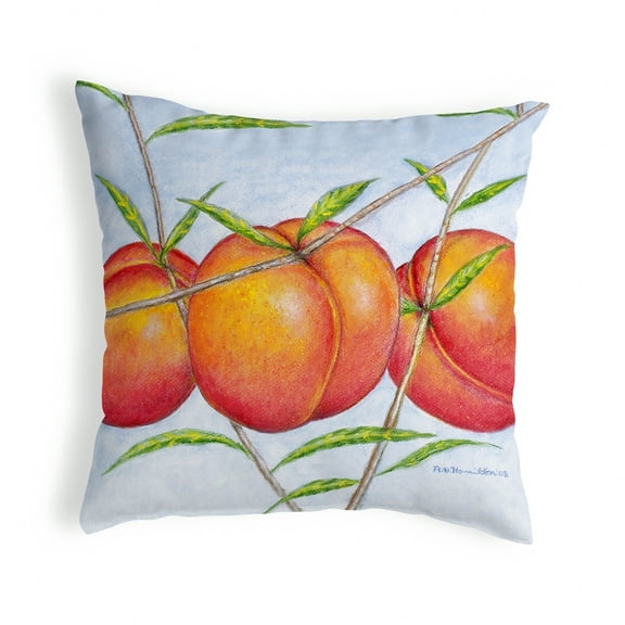 Betsy Drake Interiors Peaches Noncorded Pillow 18x18