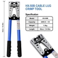 thumbnail image 3 of Kit de herramientas para prensar terminales de cables de batería Sanuke AWG 8-1/0, 3 of 6